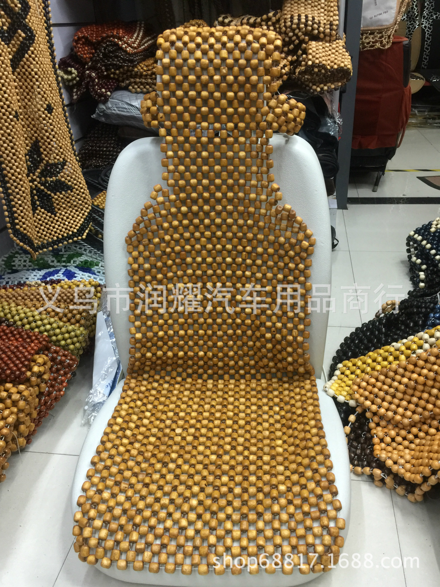 Wholesale of foreign trade wooden bead seat cushions, home sofa wooden bead cushions, automotive supplies, pure handcrafted wooden bead seat cushions from the manufacturer