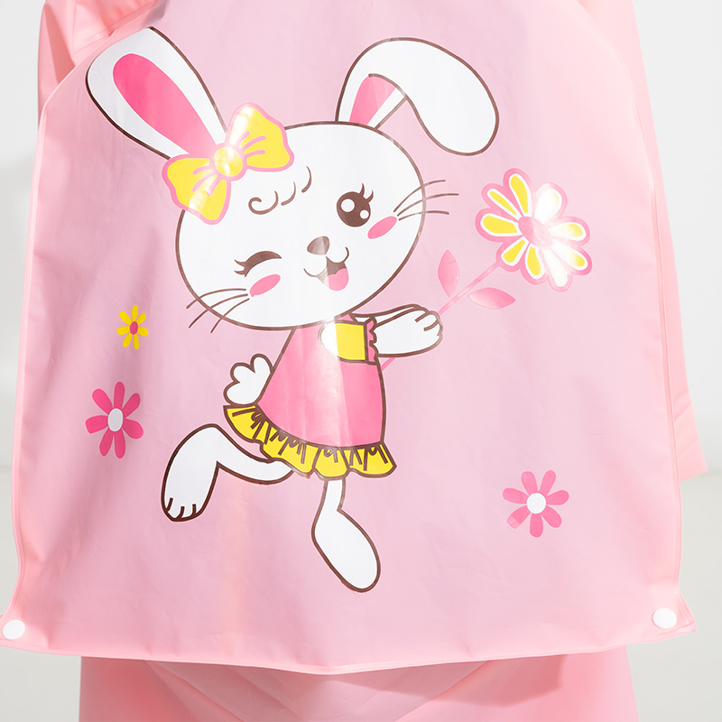 Factory direct sales, thickened eco-friendly EVA student backpack raincoat, cartoon fashion raincoat Specification image