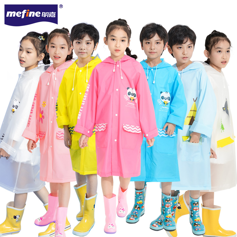 Factory direct sales, thickened eco-friendly EVA student backpack raincoat, cartoon fashion raincoat