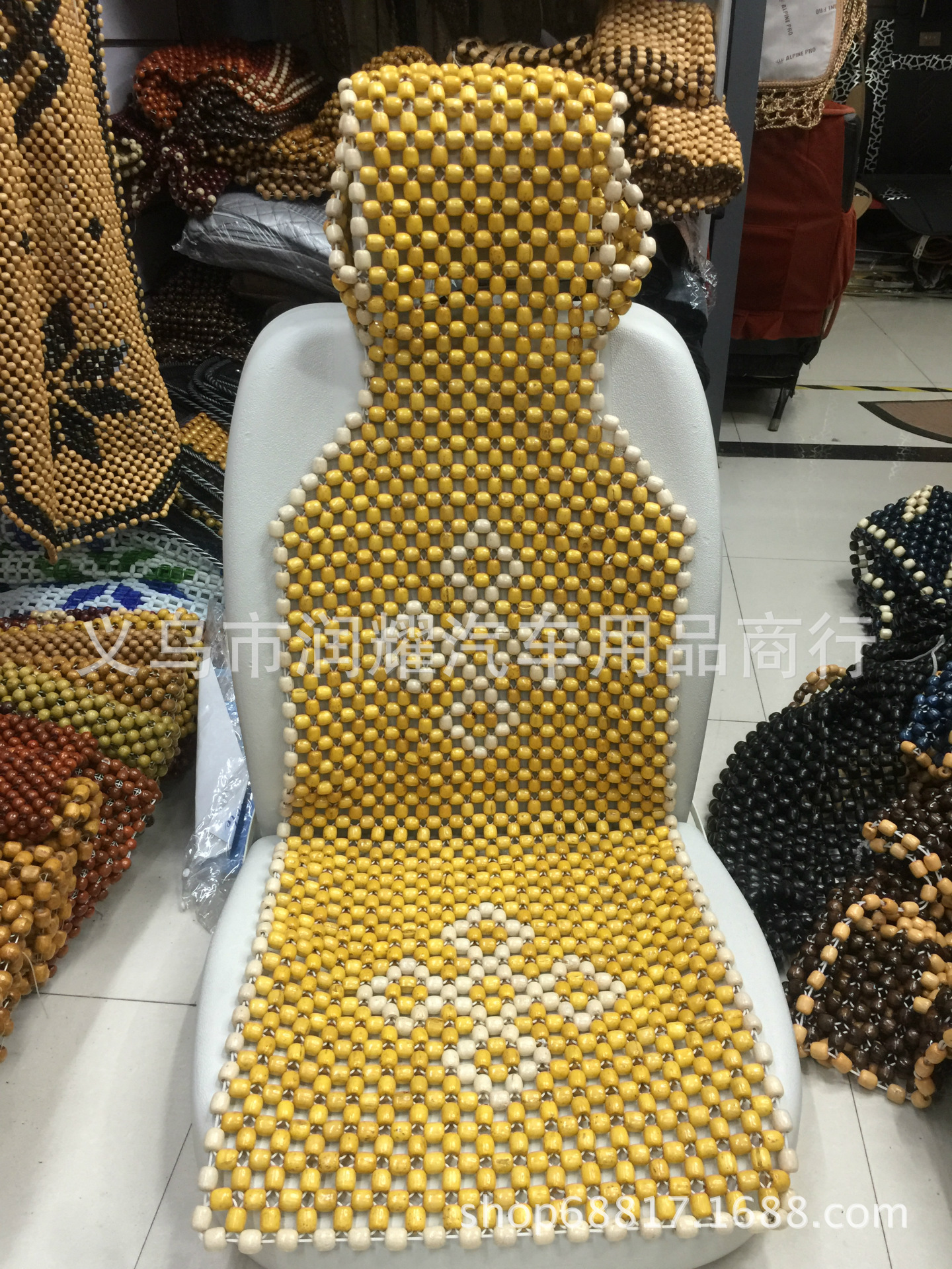 Wholesale of foreign trade wooden bead seat cushions, home sofa wooden bead cushions, automotive supplies, pure handcrafted wooden bead seat cushions from the manufacturer details Picture