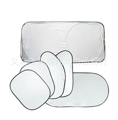 New car accessories: silver-coated sunshade 6-piece set, foam car shade, sun protection and sunshade manufacturer wholesale