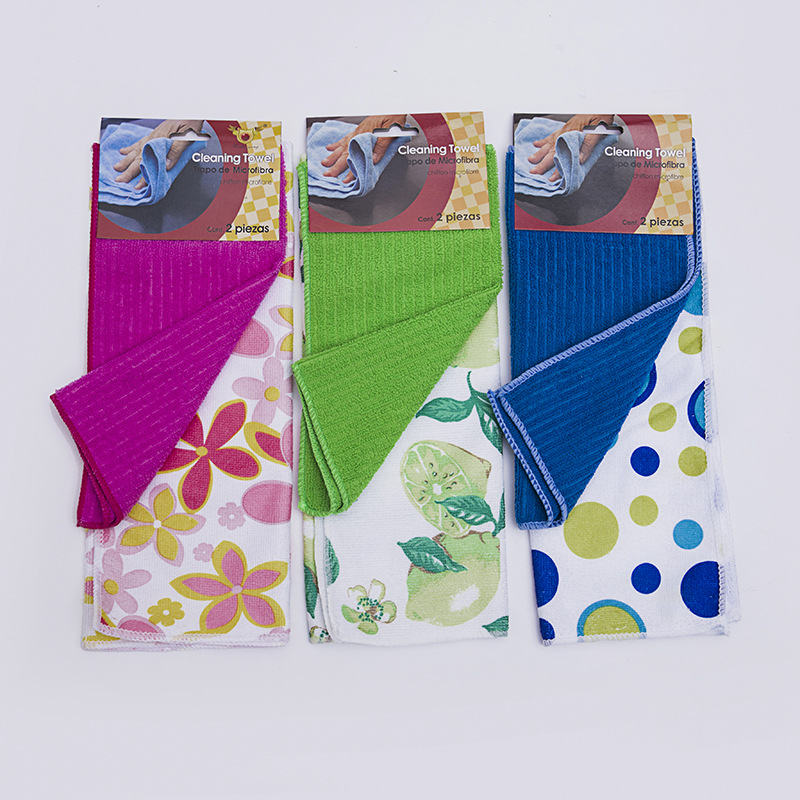 The new microfiber multi-purpose dishcloth absorbs water and does not lose hair thumbnail