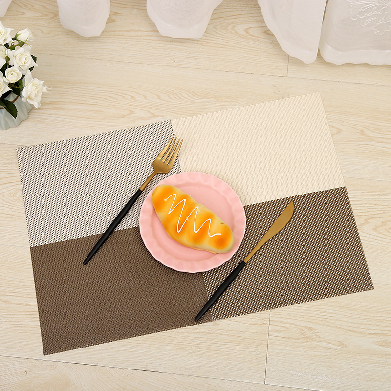 厂家定制餐桌垫欧式PVC西餐隔热垫长方形日式杯垫碗垫盘垫子批发产品图