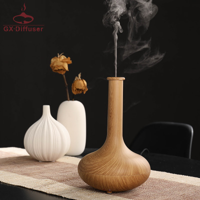 Classic vase fragrance machine ultrasonic wood grain anion humidifier enterprise gifts custom LOGO details Picture