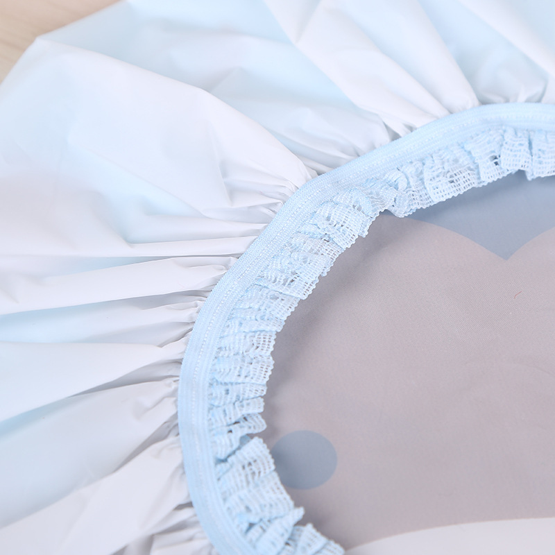 创意卡通防水浴帽 印花色丁EVA浴帽日式防水洗澡浴帽现货供应批发细节图