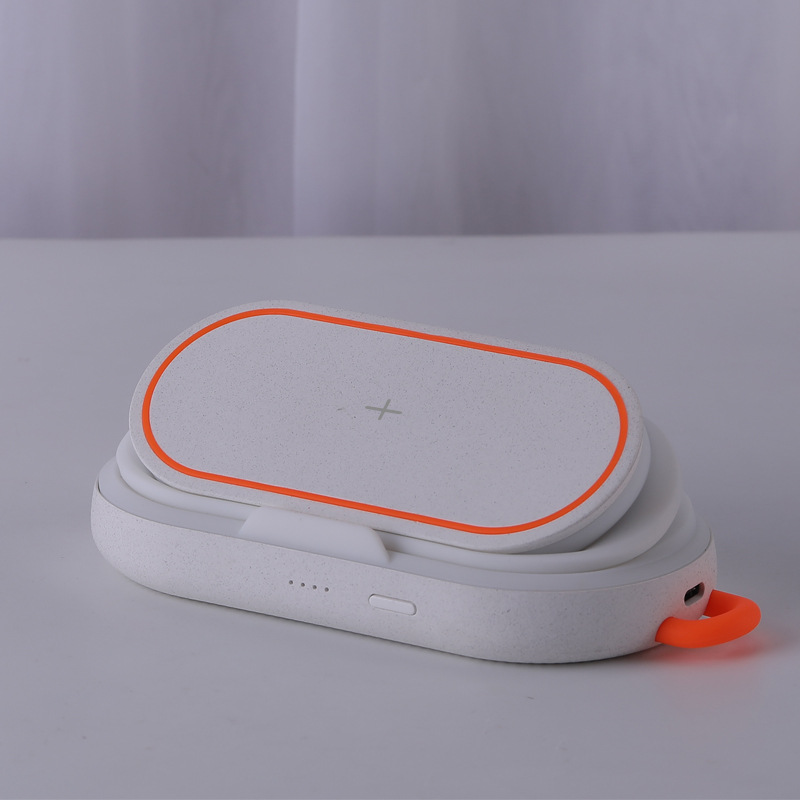 亚马逊新款创意手机无线充氛围灯 手机支架充电宝 卧室床头小夜细节图