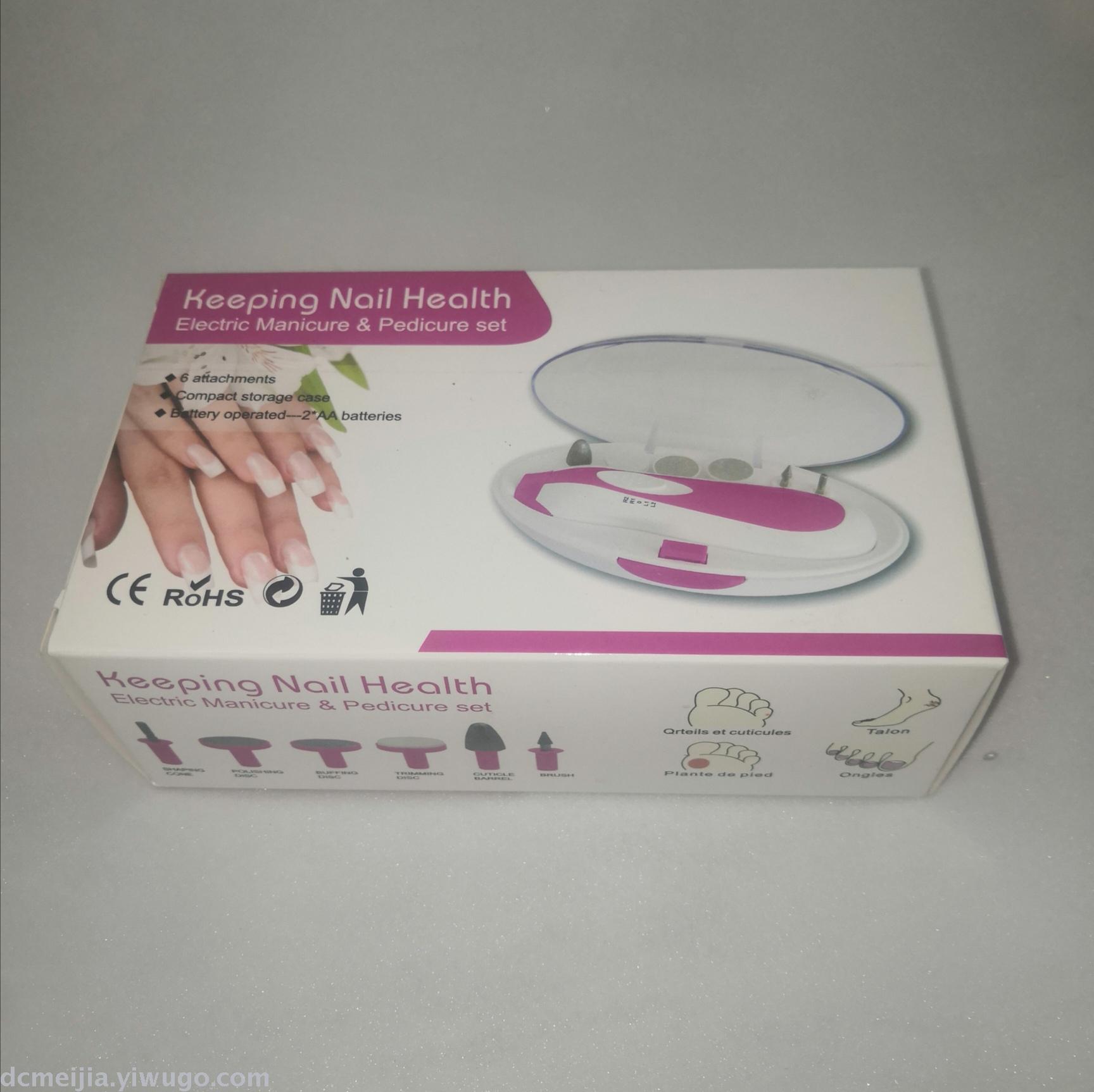 Nail art electric grinding machine, mini electric foot care set, electric pedicure tool, nail grinding machine, nail grinding tool details Picture