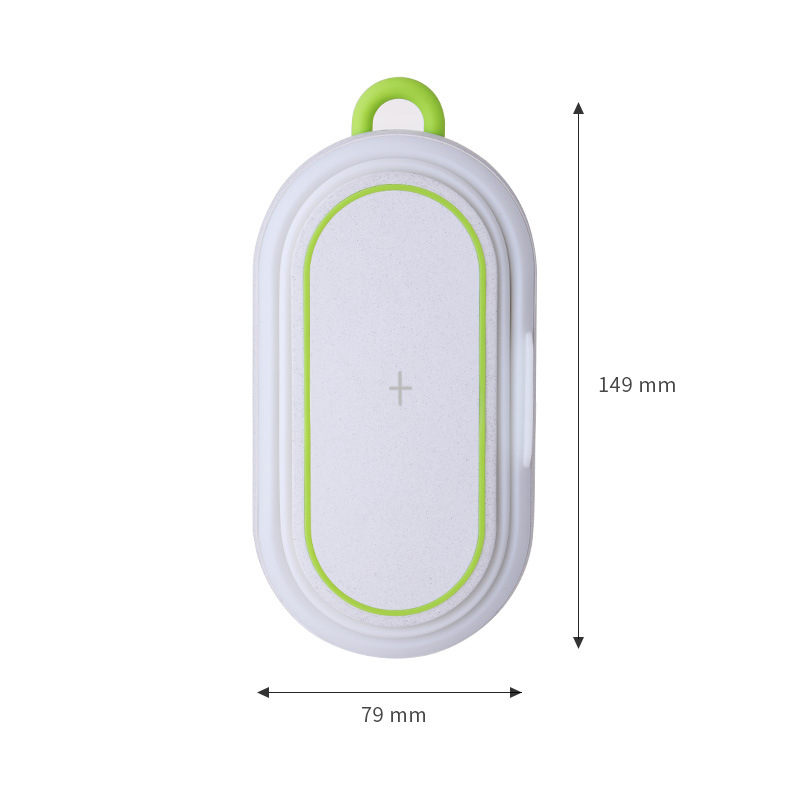 亚马逊新款创意手机无线充氛围灯 手机支架充电宝 卧室床头小夜产品图