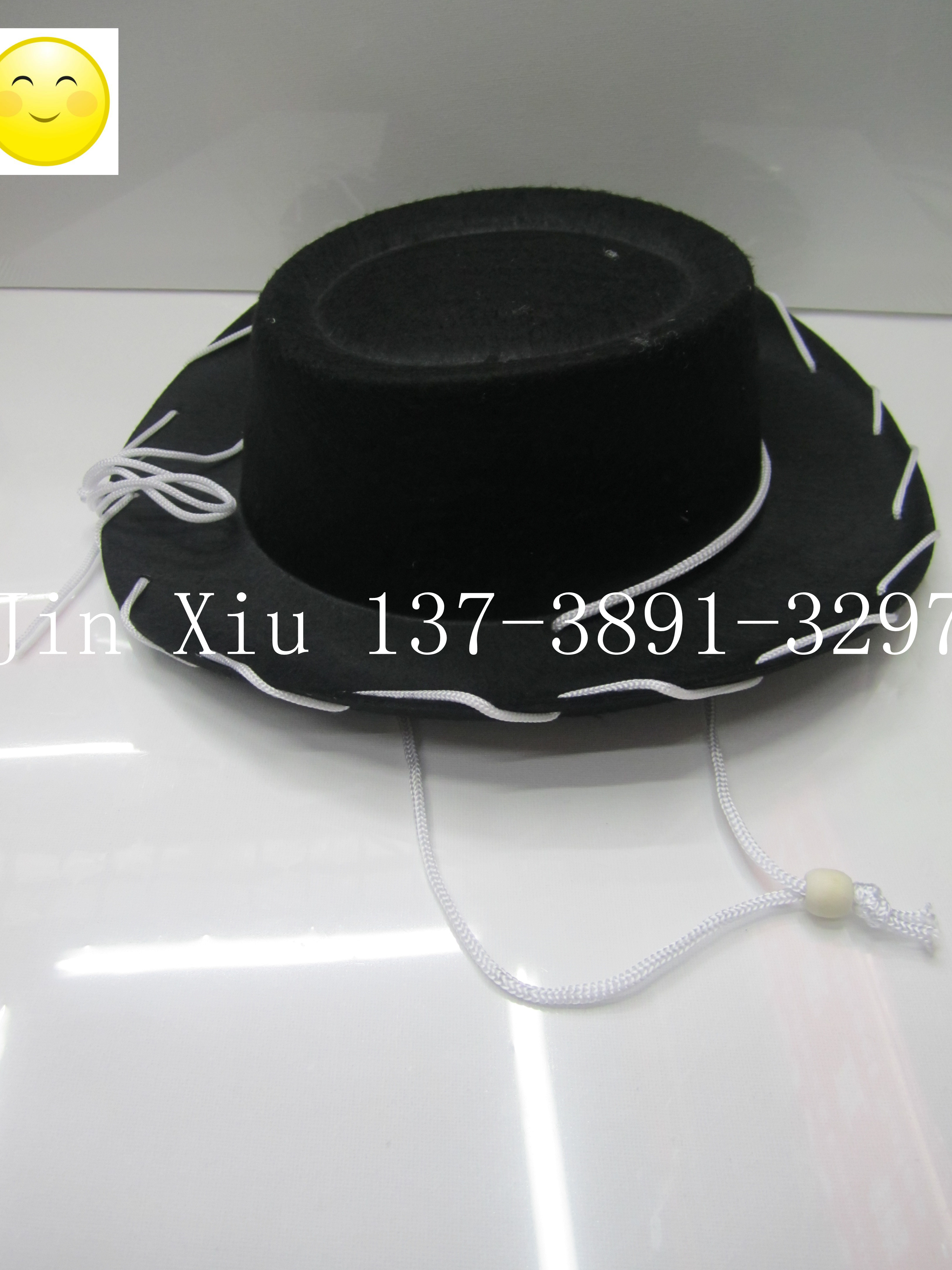 39.礼帽 礼品帽 舞台派对节日帽 毛毡帽 爵士帽 帽 民族帽细节图