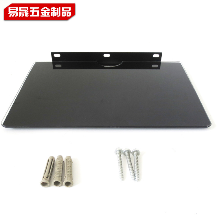 The manufacturer produces and wholesals TV set-top box brackets, iron non-drilling machine top and wall hanging brackets, and router brackets Application Scenario