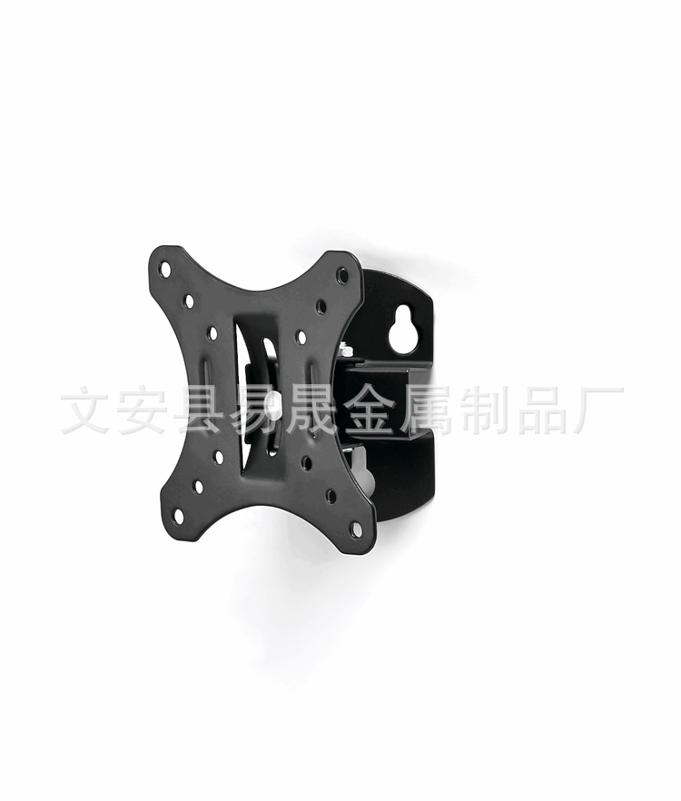 厂家直销上下左右14-24寸万向旋转液晶显示器支架 挂架电视壁挂白底实物图