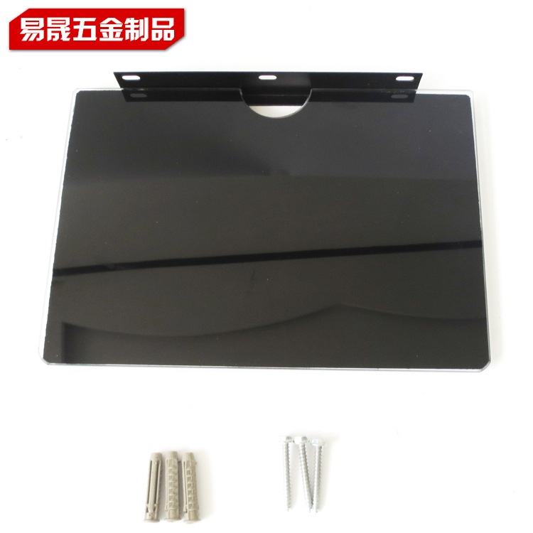 The manufacturer produces and wholesals TV set-top box brackets, iron non-drilling machine top and wall hanging brackets, and router brackets details Picture