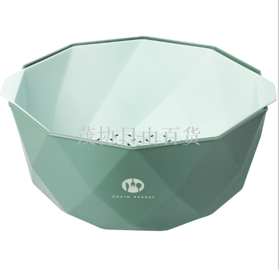 The new creative best-selling plastic vegetable washing basket, double-layer draining fruit plate, vegetable draining basket and storage basket are only for export sales details Picture