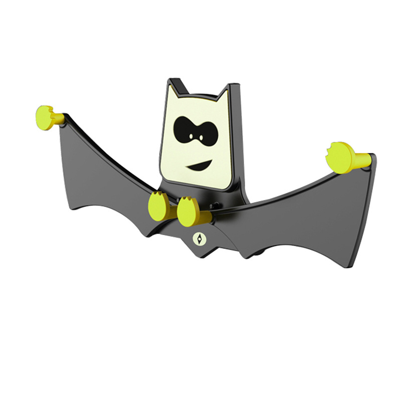 车载手机支撑架网红同款卡通蝙蝠重力支架汽车空调出风口手机支架白底实物图