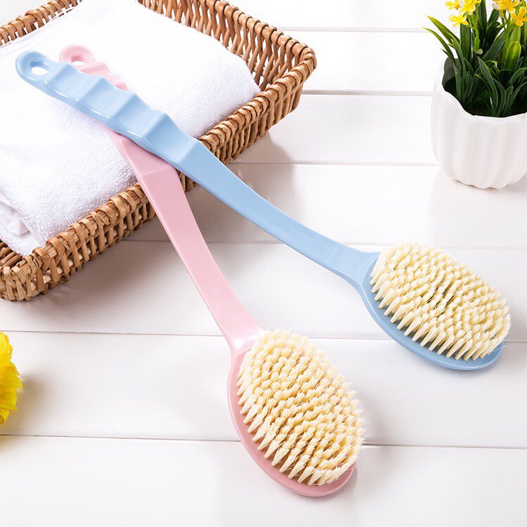 搓背洗澡刷洗浴用品 新款多功能带浴球长柄软毛刷子厂家批发浴刷产品图