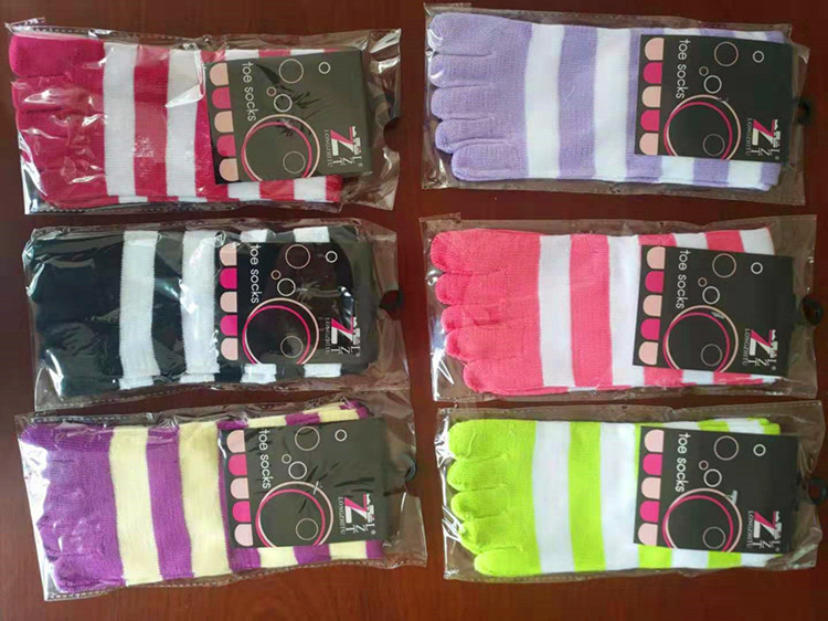 独立包装 男女 五指袜 分趾袜 足浴店袜 地摊袜 外贸袜 颜色混装产品图