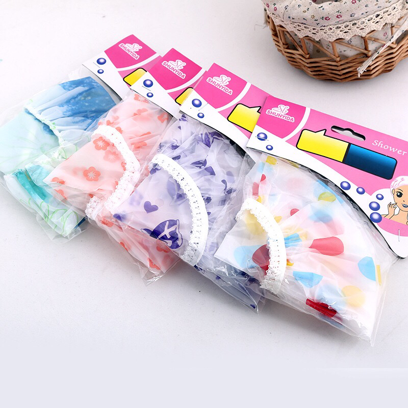 2020新款eva成人浴帽跨境防水女士通用浴帽一次性洗浴用品批发