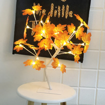 Maple tree lamp web celebrity background indoor decorative lamp bedside girl heart pendent lamp