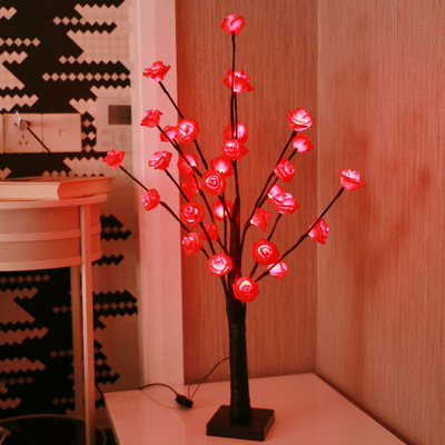 Hot style decorative tree light decorations LED lights rose tree lights cross border crafts full figure