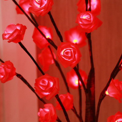 Hot style decorative tree light decorations LED lights rose tree lights cross border crafts Specification drawing