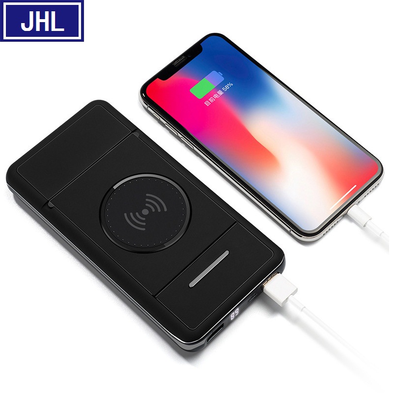 Mobile phone bracket wireless charging mobile power supply with large capacity of 10000mah charging treasure Amazon hot mobile power supply thumbnail