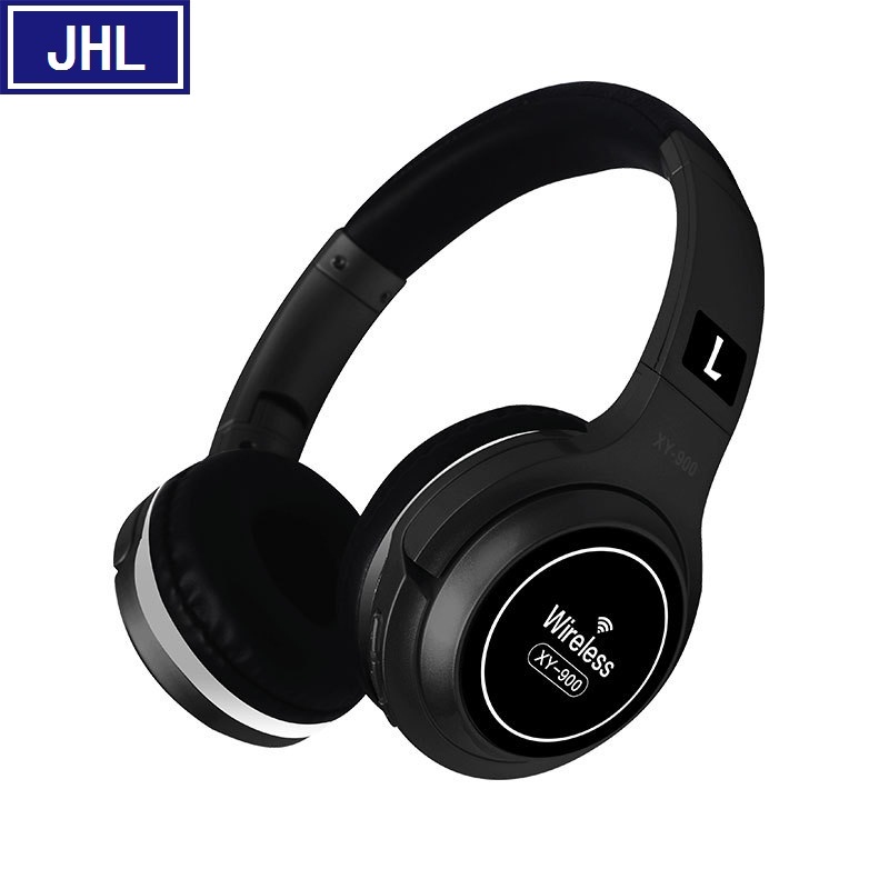 工厂直销XY-900爆款彩灯版头戴式蓝牙5.0TF/FM折叠伸缩可定制图案