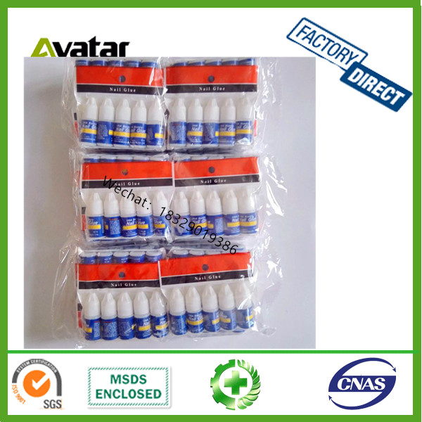 Source Direct NAIL GLUE 3g bag Blue label nail glue Blue label bag nail glue jewelry glue nail glue