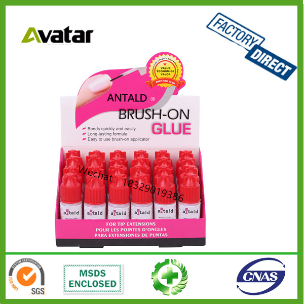 Source factory direct ANTALD high-end display box NAIL GLUE with brush nail glue Nail nail sheet glue nail glue