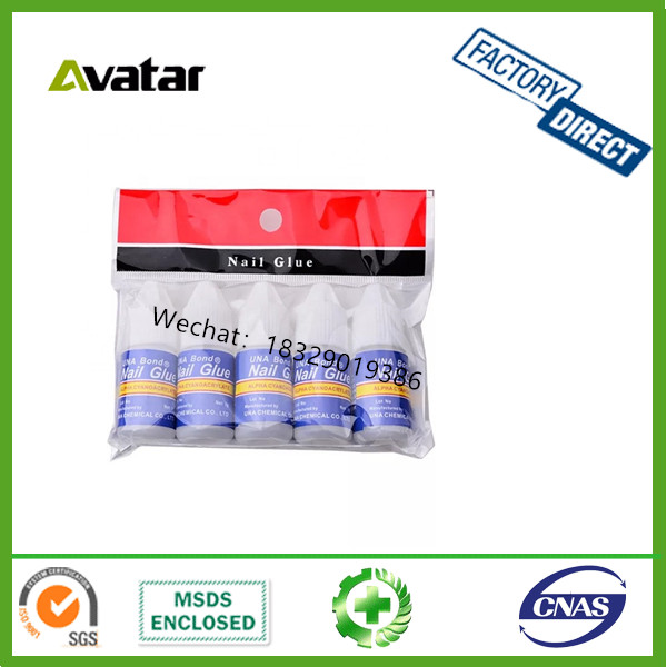 BAG PACK NAIL GLUE Bag comes with brush nail glue Nail glue Strong quick-drying nail polish glue