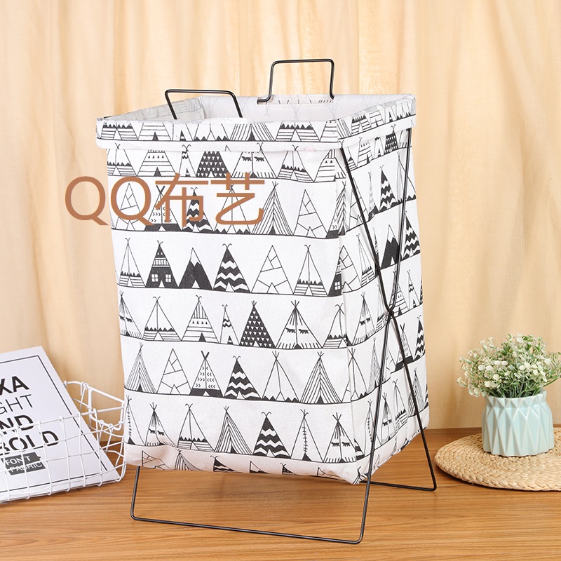 铁架收纳筐桶图