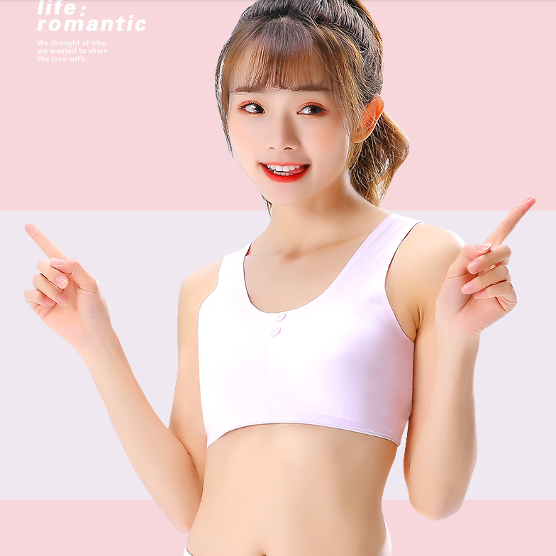 Lingerie for high school girls A piece of sports vest for high school girls without underwire for high school girls