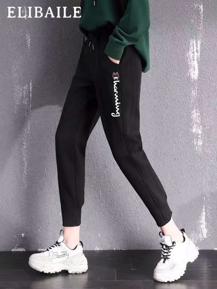 2020年春秋女款运动裤！哈宽松束脚加厚卫裤休闲外穿潮