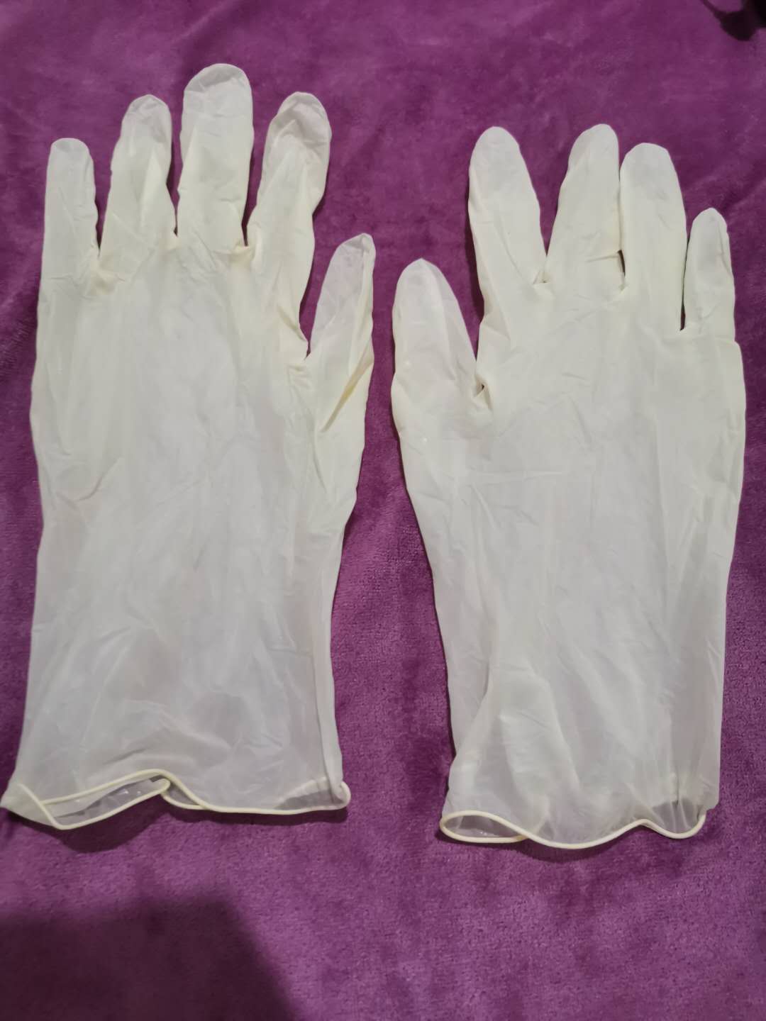 厂家直销一次性9寸PVC手套食品级盒装透明ovc防护手套家用图