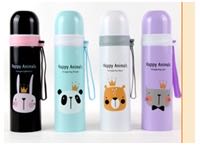Cute Animal Bullet Stainless Steel Sling Thermos Cup Male And Female Students Water Cup Car Cup Engraved Gift