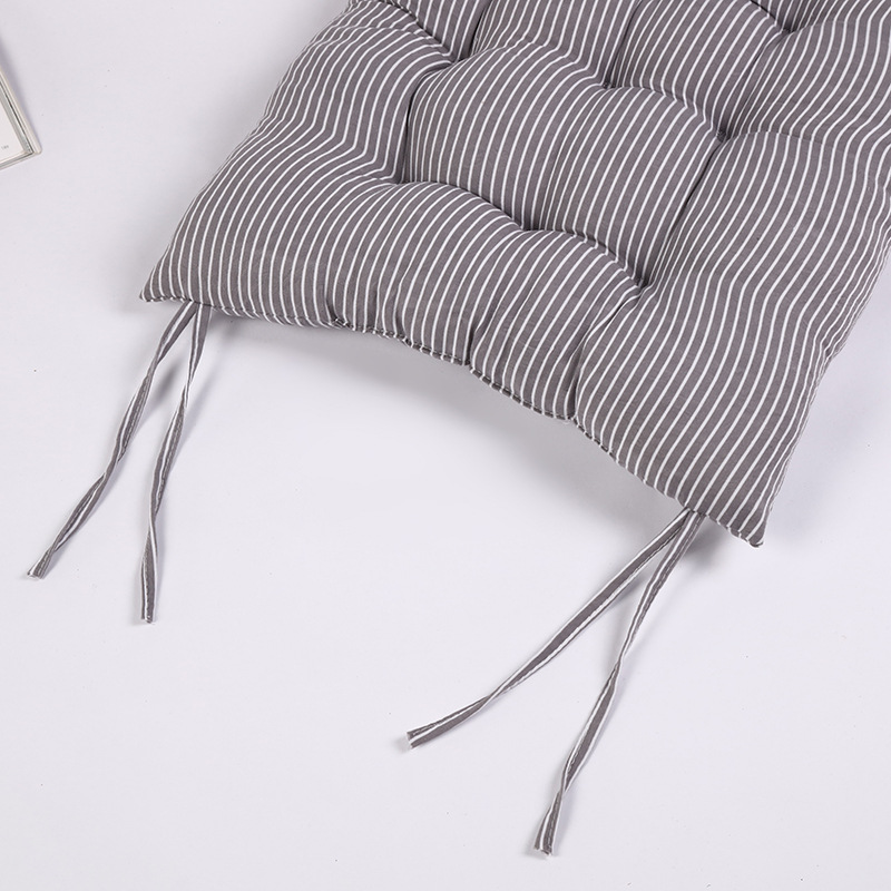 Autumn And Winter Striped Square Cushion Thickened Japanese Dining Chair Cushion Office Student Waist Cushion Chair Cushion Manufacturers Direct Sales Item Picture