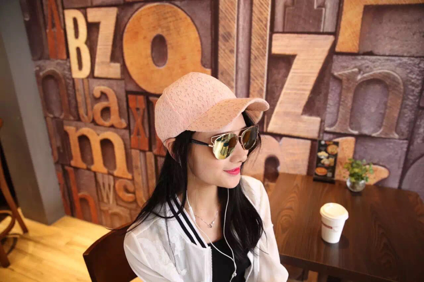 Cotton lace baseball cap thumbnail