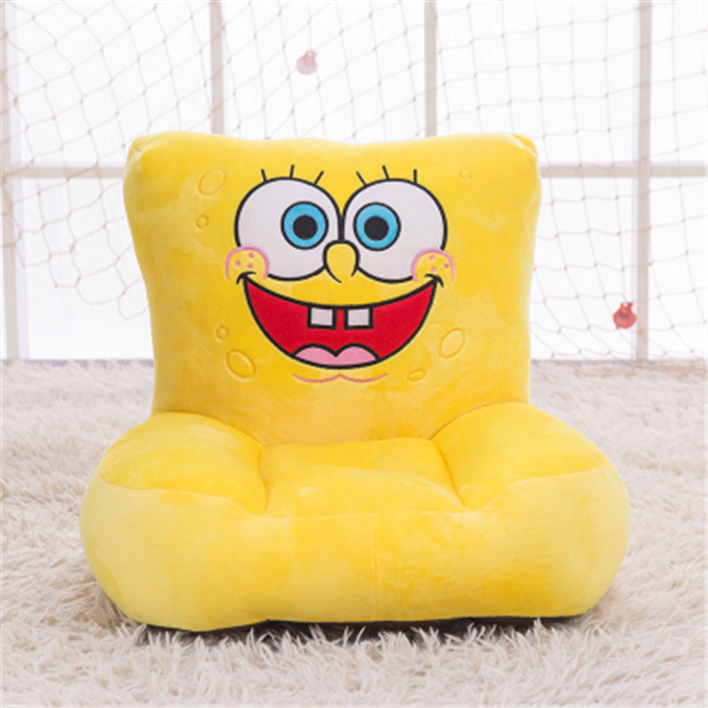 儿童卡通创意沙发 毛绒玩具 学座椅白底实物图