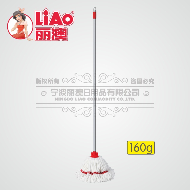 丽澳/LIAO毕卡锁超细纤维吸水拖把干湿两用 地拖墩布拖布拧水拖把
