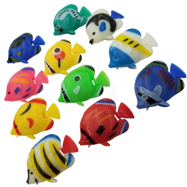 Yiwu quality products: Fish tank landscaping, aquarium decoration, simulation fish, aquatic plant supplies, jellyfish ornamental fish, aquarium supplies, plastic fish Item Picture