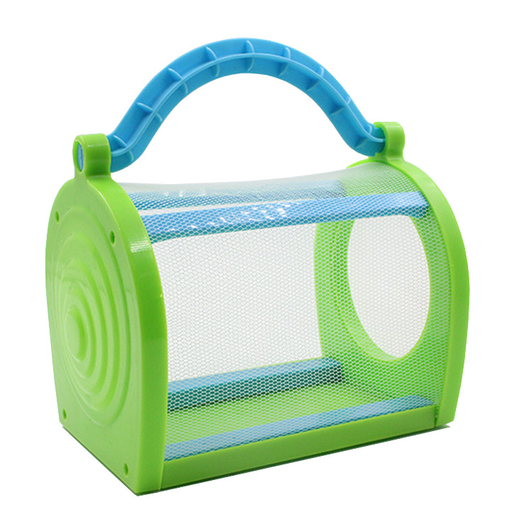 Yiwu quality products: Children's insect cages, butterfly cages, portable student experiment bird cages, observation plastic breathable insect boxes, magnifying glasses Item Picture