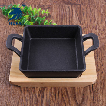 Wholesale of popular barbecue trays on Taobao, creative home teppanyaki steak trays, double-ear portable Korean-style barbecue trays