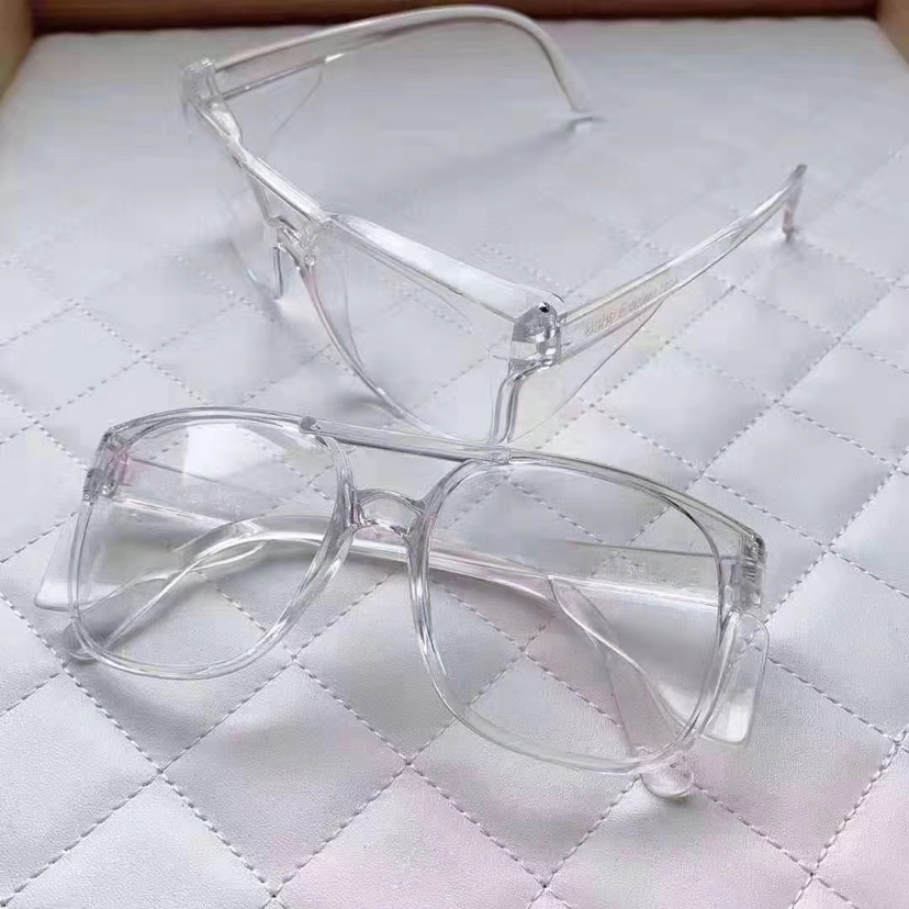 Transparent goggles in stock, dispatched by SF Express on the same day. Plain large glasses Specification image