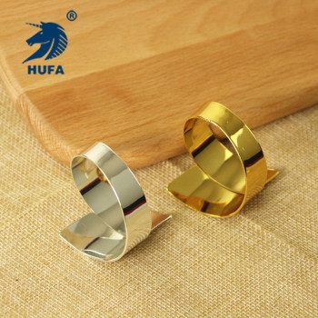 Factory direct sales of stainless steel napkin rings, metal figure-eight napkin buttons, hotel and home model rooms, wedding napkin rings