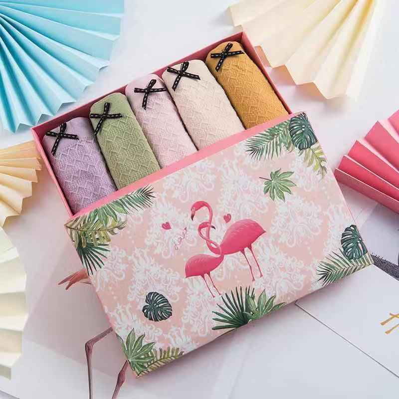 Fourth Generation Flamingo 4.0(5 boxes) pure cotton crock underwear breathable elastic triangle underwear for women