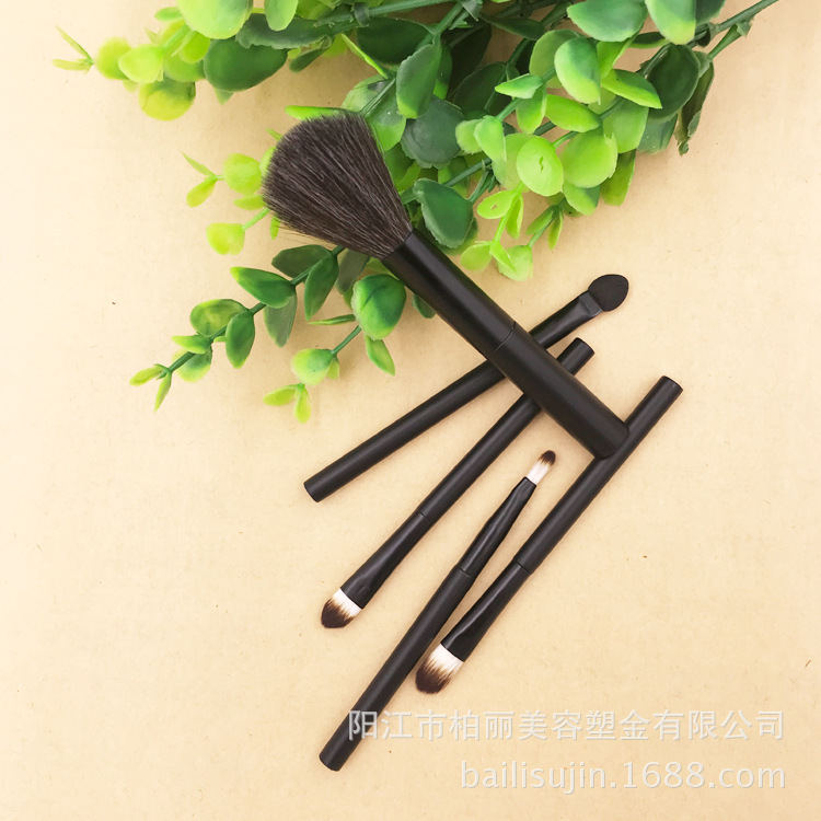 2019 new 5-tube makeup brush, cylinder brush set, blush brush, complete set of beauty tools, nylon bristle brush Application Scenario