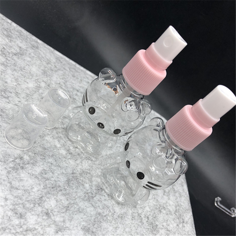 50ml transparent spray bottle, cartoon small spray bottle, small spray jug, cosmetic portioning bottle Application Scenario
