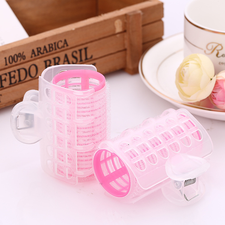 Factory direct sales and wholesale of 2019 Korean version new girls' bangs hair curlers, cute pink Velcro hair patches