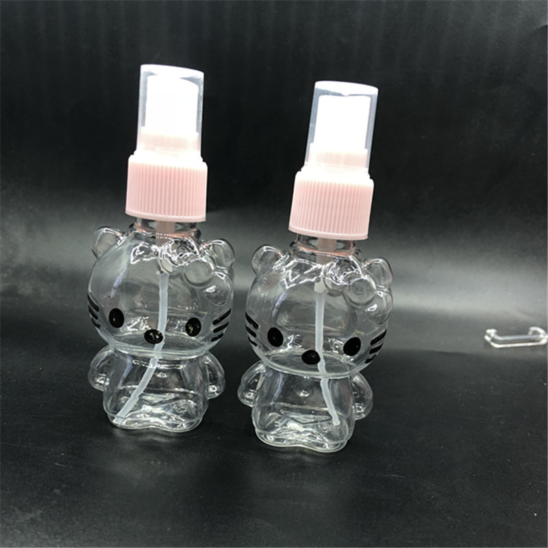 50ml transparent spray bottle, cartoon small spray bottle, small spray jug, cosmetic portioning bottle