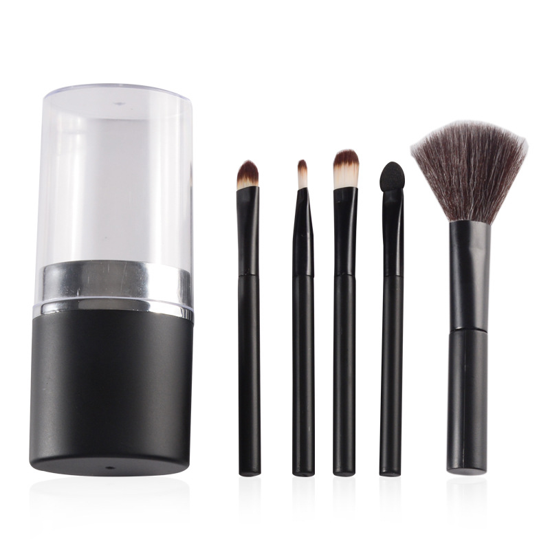 2019新款5支装化妆刷圆筒套刷套装腮红刷全套美妆工具尼龙毛刷