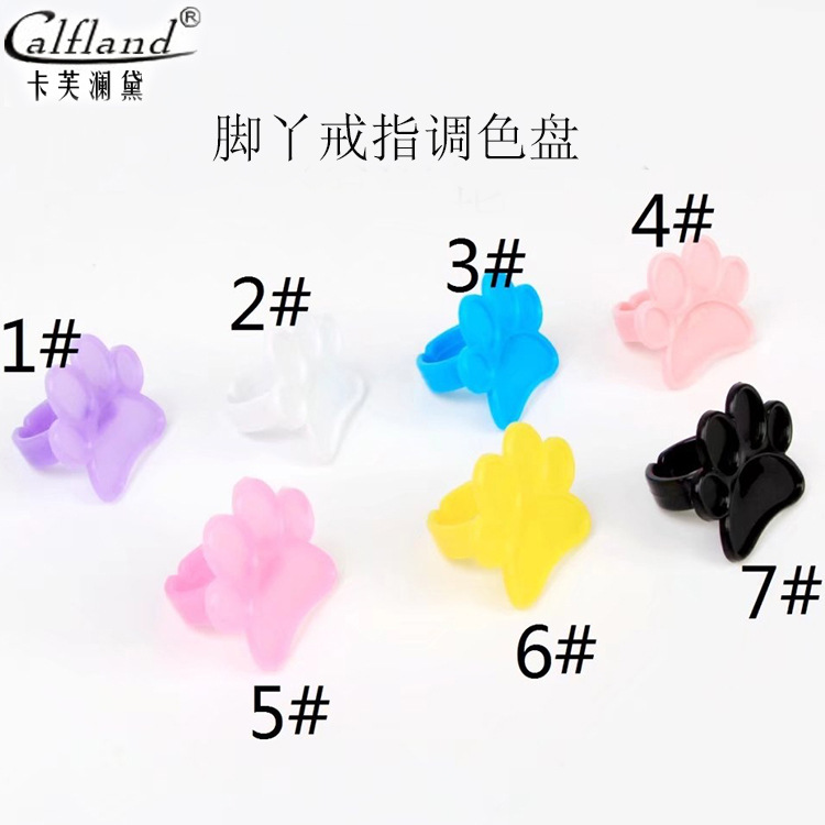 Nail Ring Palette Plastic Mini palette Nail Paint palette 10 prices
